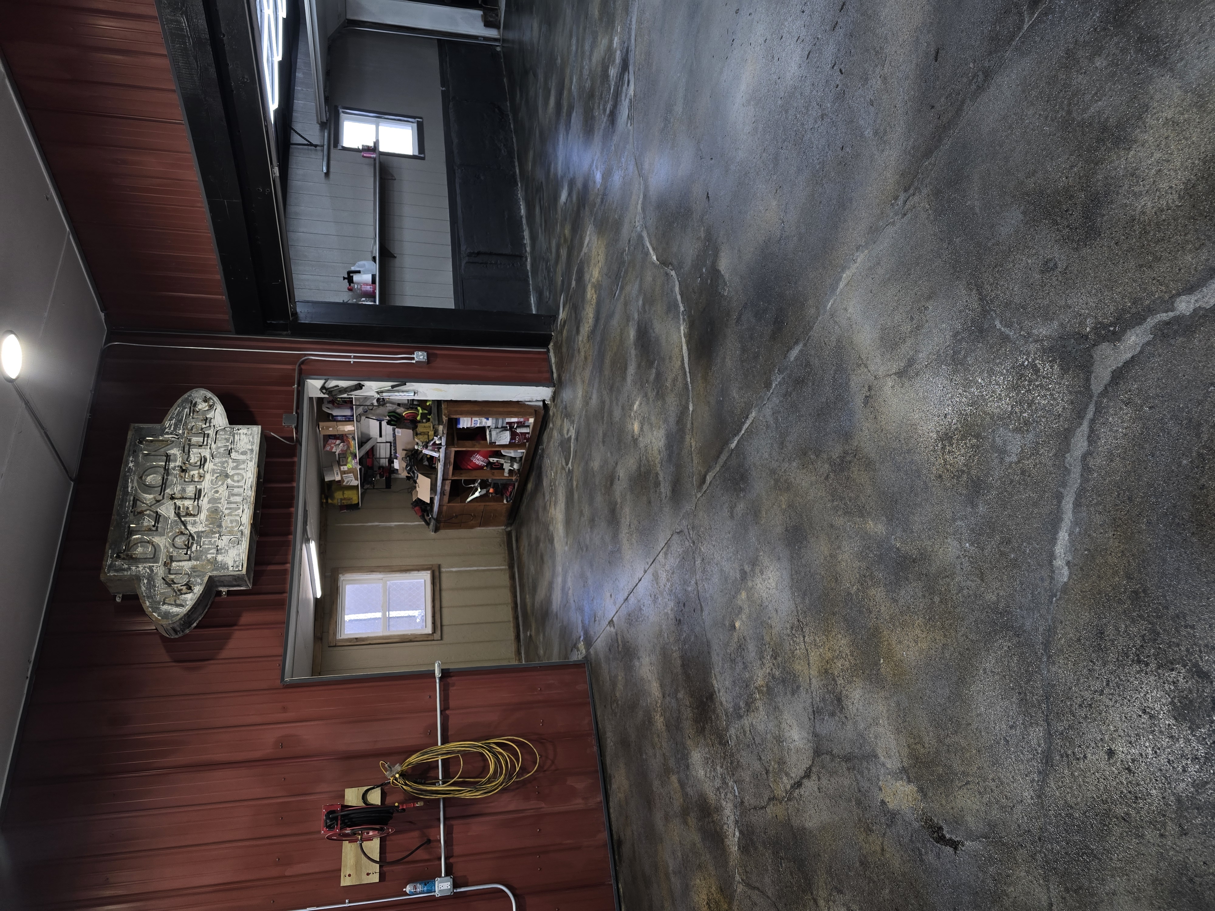 Interior concrete floor after acid staining — Beach Construction LLC
